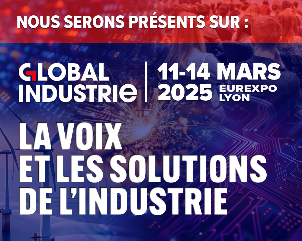 Affiche de l'Expo Global Industrie à Lyon