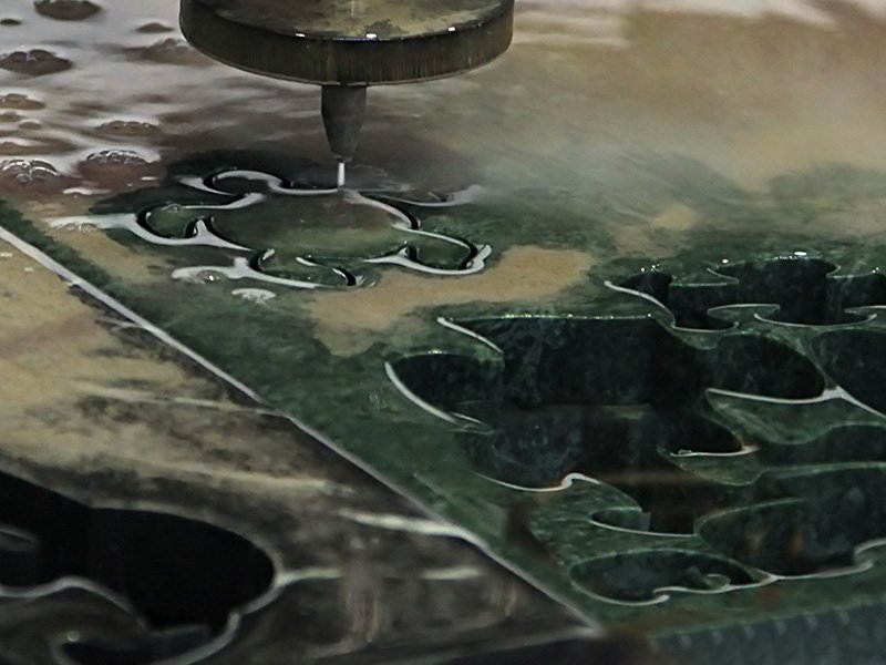 Water jet cutting